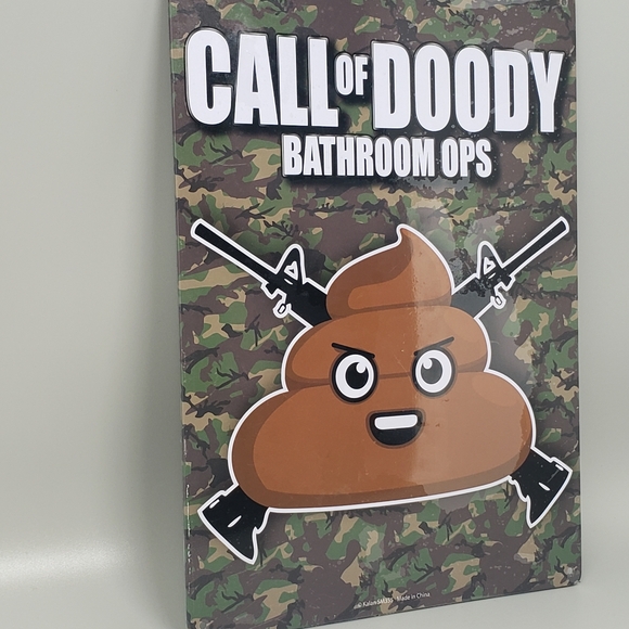 Funny MeMe "Call Of Doody" Bathroom OPS Tin Sign - Picture 2 of 12
